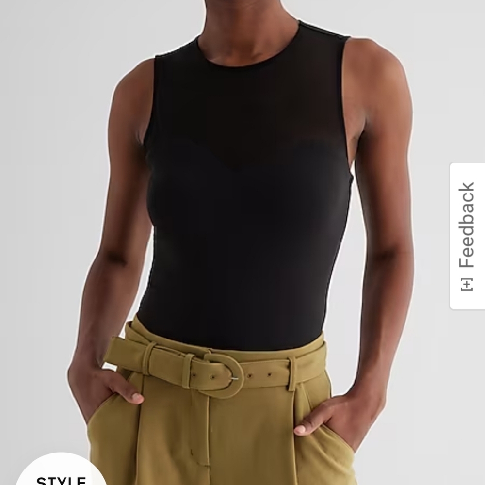 Body Contour Mesh Bodysuit